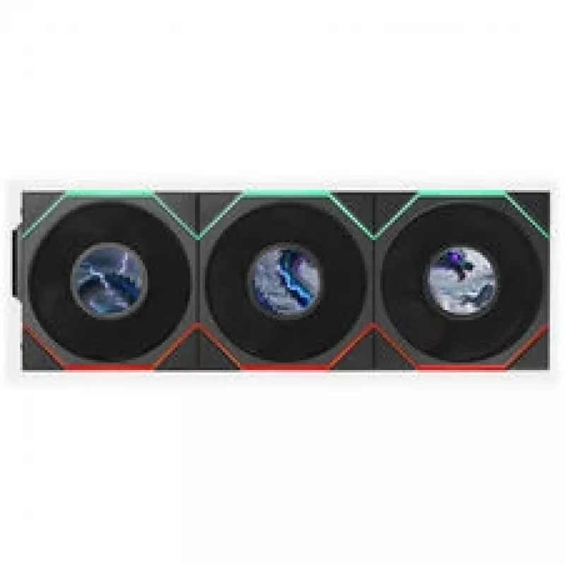 Lian Li UNI FAN TL LCD FLEX Wireless 120mm ARGB LCD ventiliatorius - juodas, 3 vnt. su valdikliu