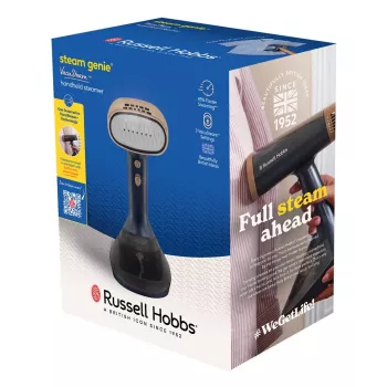 Russell Hobbs Steam Genie VacuSteam rankinis drabužių garintuvas 28550-56 – 1800 W, 200 ml, baltas/mėlynas