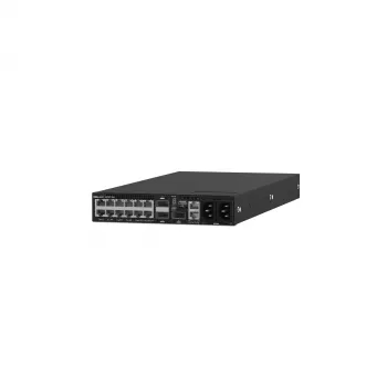 Dell Networking S4112T valdomas 3 sluoksnio komutatorius su 12x 10GBase-T ir 3x 100GbE QSFP28, 1U pusės pločio montavimas į stelažą