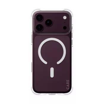 CARE by PanzerGlass Samba dėklas, skirtas iPhone 17/18 Pro Max, permatomas baltas, MagSafe