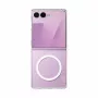 PANZERGLASS CARE Urban dėklas skaidrus su baltu Qi rėmeliu, skirtas Samsung Galaxy Z Flip8 / Z Flip7