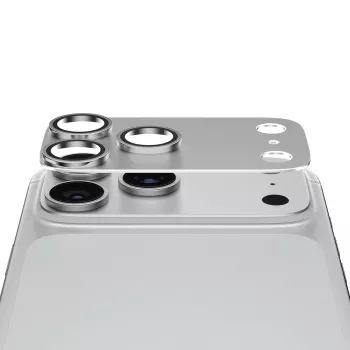 PanzerGlass Fender fotoaparato objektyvo apsauga, skirta iPhone 15 Pro/15 Pro Max - sidabrinė