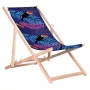 GRB GreenBlue GB183 Classic Beech Deck Chair su Toukano raštu