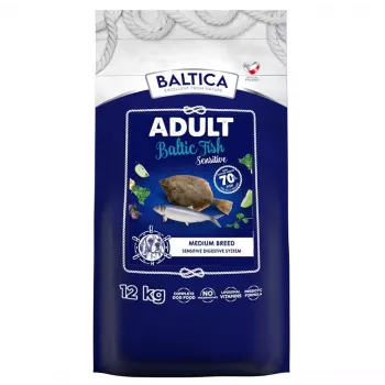 BALTICA Excellent Sensitive Baltijos žuvies vidutinių veislių mono sausas šunų maistas 12kg