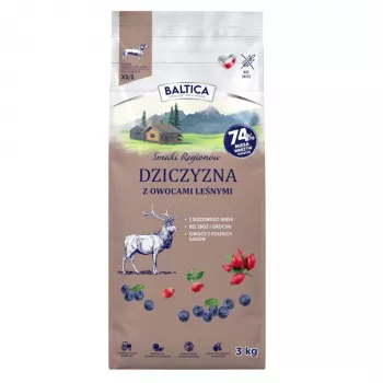 BA5 BALTICA Flavours of Regions elniena su miško vaisiais mažų veislių sausas šunų maistas 3kg