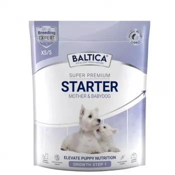 BALTICA Super Premium Puppy Starter XS/S 1kg – ėriena ir ryžiai sausas šunų ėdalas labai mažų ir mažų veislių šuniukams