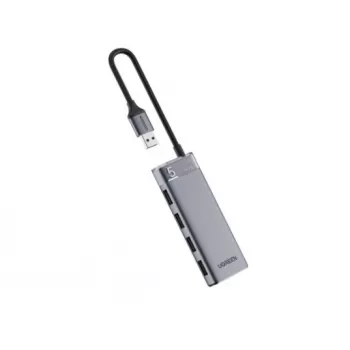 UGREEN USB-C Hub CM653 4 prievadų USB-A 5Gbps su 100W PD, kosminė pilka