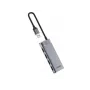 UGREEN USB-C Hub CM653 4 prievadų USB-A 5Gbps su 100W PD, kosminė pilka
