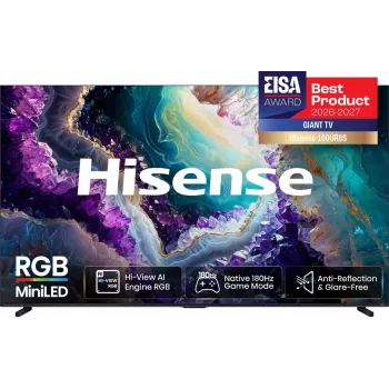 Hisense 100UR8DS 100 colių 4K UHD MiniLED išmanusis televizorius su 180Hz skydeliu, Dolby Vision IQ, Dolby Atmos ir VIDAA U7