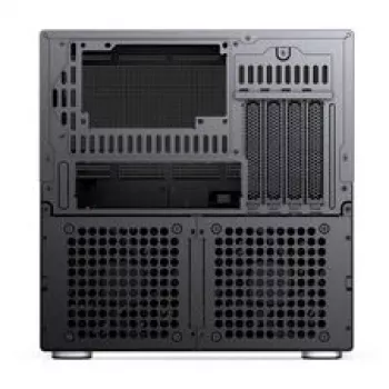 Jonsbo N6 NAS kubo korpusas, Micro-ATX, plienas/tinklelis, juoda