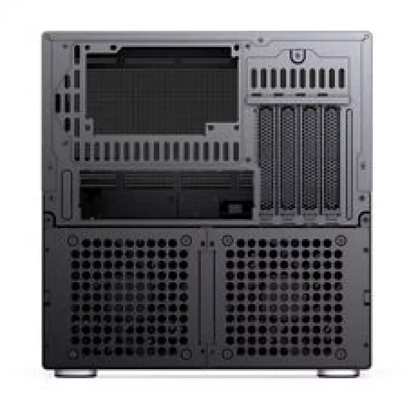 Jonsbo N6 NAS kubo korpusas, Micro-ATX, plienas/tinklelis, juoda