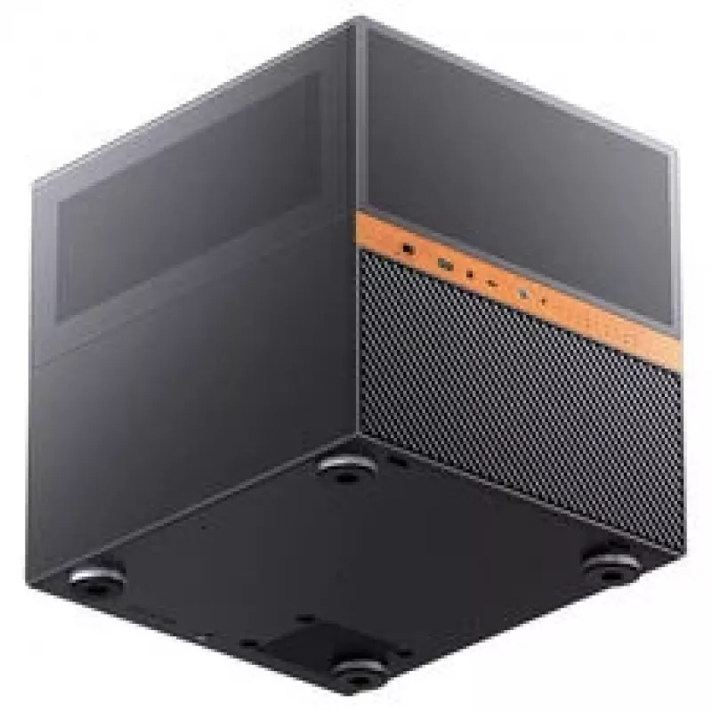 Jonsbo N6 NAS kubo korpusas, Micro-ATX, plienas/tinklelis, juoda