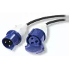 APC Modular IT Power Distribution Cable Extender - IEC 60309 32A (M) į IEC 60309 32A (F), 3m, juoda