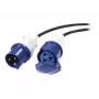 APC Modular IT Power Distribution Cable Extender - IEC 60309 32A (M) į IEC 60309 32A (F), 3m, juoda
