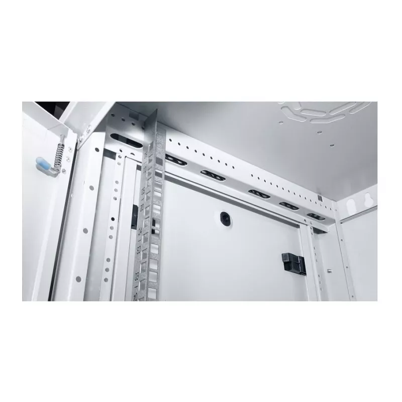ROLINE 19 colio sieninis spintos Basic Plus 6U, 600x450 mm, pilka