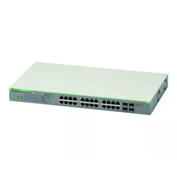 Allied Telesis AT-GS950/28 V2-50 28 prievadų gigabitinės „Smart PoE+“ jungiklis su 4 SFP magistralėmis