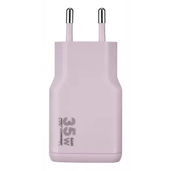 TUCANO ONE POWER KIT 35W GaN įkroviklis su 60W USB-C kabeliu, rožinis