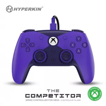 Hyperkin Competitor laidinis valdiklis, skirtas Xbox Series X|S, Xbox One ir PC - violetinė