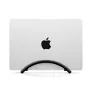 Twelve South BookArc Flex vertikalus nešiojamojo kompiuterio stovas, skirtas MacBook ir nešiojamiesiems kompiuteriams, juodas anoduotas aliuminis, taupantis vietą ant stalo su laidų tvarkymu