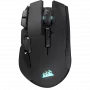 CORSAIR Ironclaw Wireless SE žaidimų pelė - 26 000 DPI, optinė, SLIPSTREAM Wireless, Bluetooth, USB, RGB, juoda