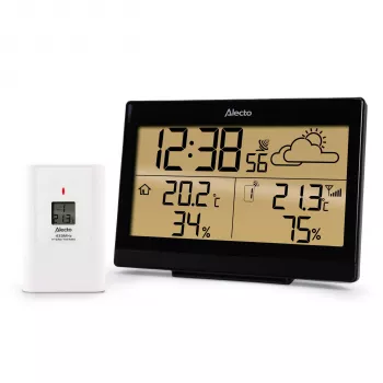Alecto WS-2300 belaidė meteorologijos stotis su daugiafunkciu jutikliu, juoda