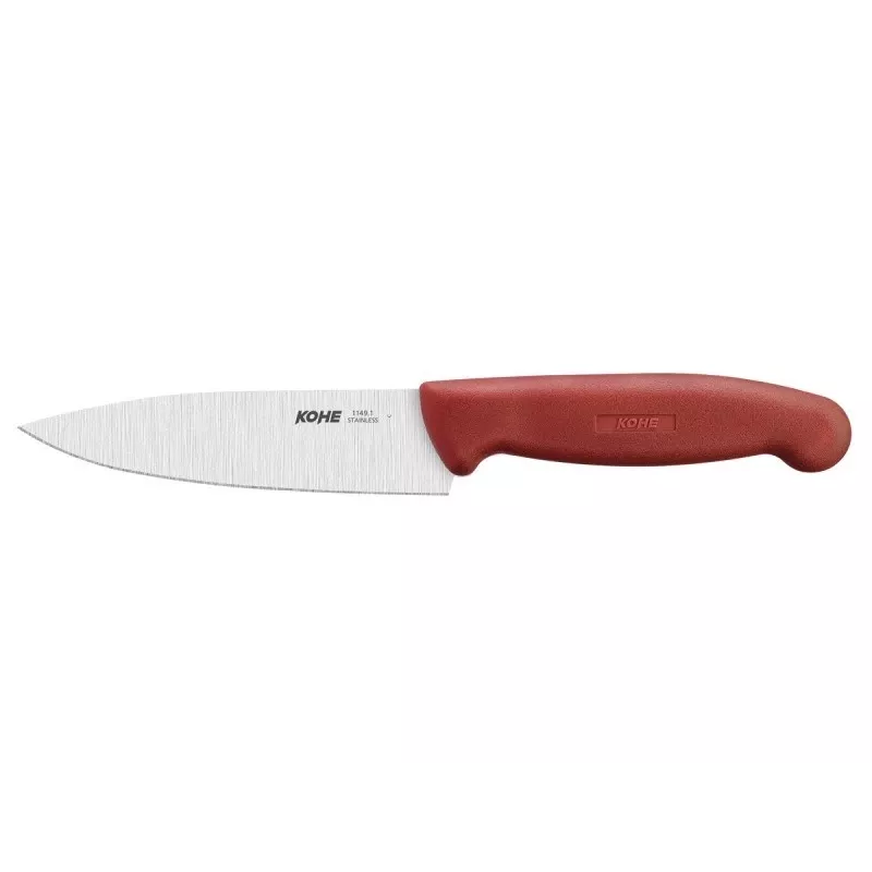 KHE KOHE komunalinis peilis, 133 mm, didelio anglies plieno nerūdijančio plieno ašmenys, įvairių spalvų