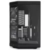 HYTE Y70 Touch juodas Mid Tower korpusas su panoraminiu grūdintu stiklu ir 14,1 colio jutikliniu ekranu, ATX/E-ATX, vertikalus GPU laikiklis