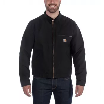 Carhartt Duck Detroit švarkas juodos spalvos paltas