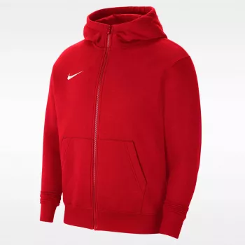 Nike Park 20 Fleece pilno užtrauktuko gobtuvas University Red