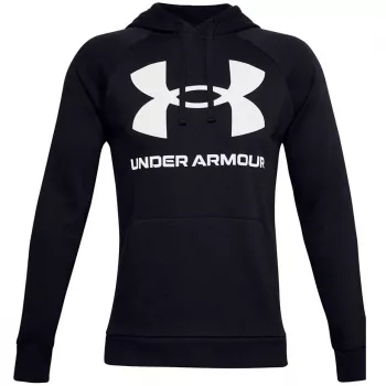 Under Armour vyriškas Rival Fleece Big Logo HD gobtuvu megztinis, juodos spalvos 1357093 001