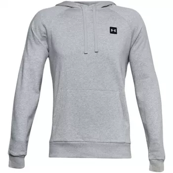 Vyriškas Under Armour Rival Fleece gobtuvas, pilkos/juodos spalvos
