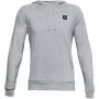 Vyriškas Under Armour Rival Fleece gobtuvas, pilkos/juodos spalvos