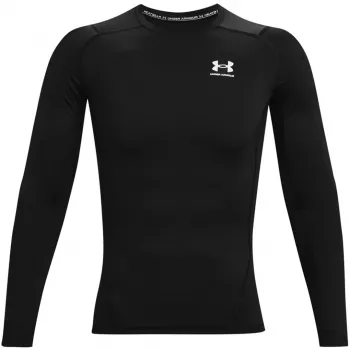 Under Armour HeatGear Armour Comp LS vyriški kompresiniai marškinėliai juodi L