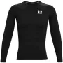 Under Armour HeatGear Armour Comp LS vyriški kompresiniai marškinėliai juodi L