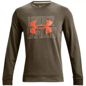 Under Armour UA Rival Terry Logo Crew vyriškas megztinis, miško žalia