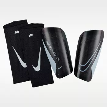 Nike Mercurial Lite futbolo blauzdų apsaugos juodos DN3611-010 L dydis