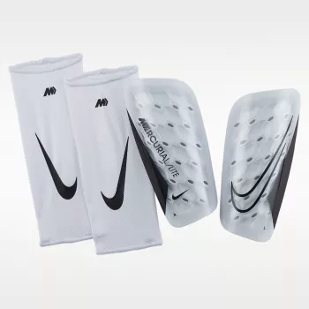 Nike Mercurial Lite Futbolo blauzdų apsaugos Baltos DN3611-100 Dydis XL