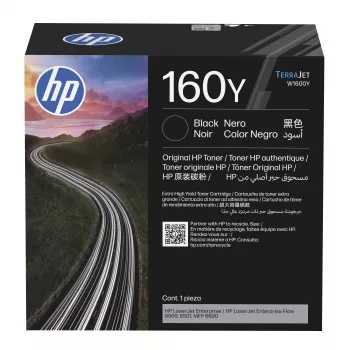 HP 160Y Original didelio našumo juoda toneryje kasetė (W1600Y), skirta LaserJet M110w/M140w