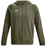 Under Armour vyriškas Rival Fleece pilno užtrauktuko gobtuvas Chaki 1379767 390