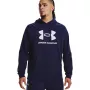 Under Armour Rival Fleece Logo HD vyriškas gobtuvas, tamsiai mėlynas, M dydis