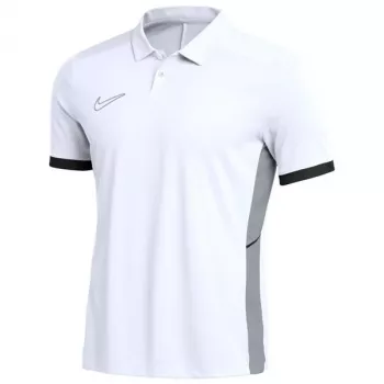 Nike Dri-FIT Academy 25 vyriški marškinėliai polo trumpomis rankovėmis, balti FZ9759-100, dydis M
