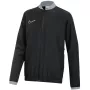 Nike Dri-FIT Academy 25 vaikiškas pilno užtrauktuko gobtuvas juodas/baltas L