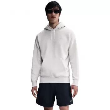 Nike Club Fleece vyriškas gobtuvas su užtrauktuku tamsiai pilkas Heather S