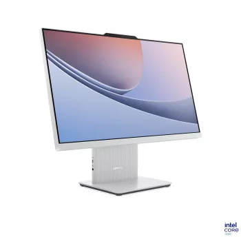 Lenovo IdeaCentre AIO 24ILL11 23,8 colio nelietiminis „viskas viename“ kompiuteris, Intel Core Ultra 7 256V, 16GB RAM, 1TB SSD, Windows 11 Home, Cloud Grey