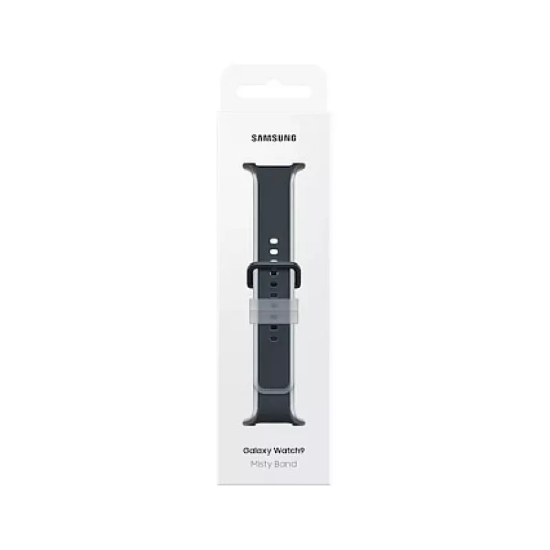 Samsung Misty Band (M/L), skirtas Galaxy Watch9 (Watch8) - juodas fluoroelastomerinis išmaniojo laikrodžio dirželis