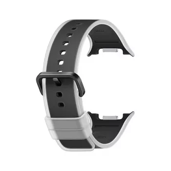 Samsung Misty dirželis (S/M), skirtas Galaxy Watch9 (Watch8) – juodas fluoroelastomerinis išmaniojo laikrodžio dirželis
