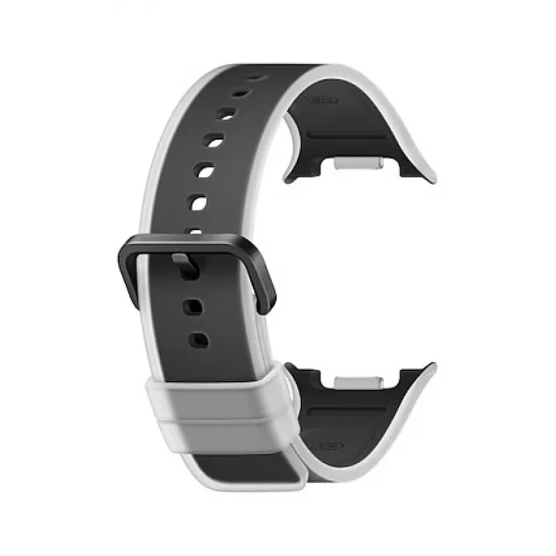 Samsung Misty dirželis (S/M), skirtas Galaxy Watch9 (Watch8) – juodas fluoroelastomerinis išmaniojo laikrodžio dirželis