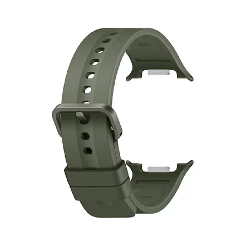 Samsung Sport Band S/M Olive, skirtas Galaxy Watch9, Watch8, Watch6, Watch5, Watch4 – Fluoroelastomeras, sagtis, 130-190 mm