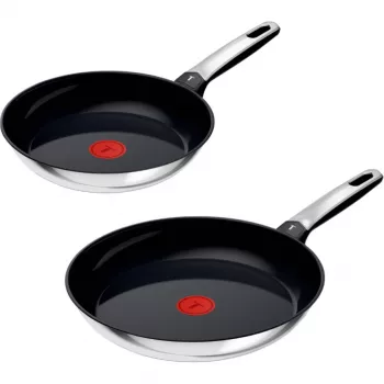 Tefal Emotion nerūdijančio plieno keptuvių rinkinys, 2 dalių, 24/28 cm