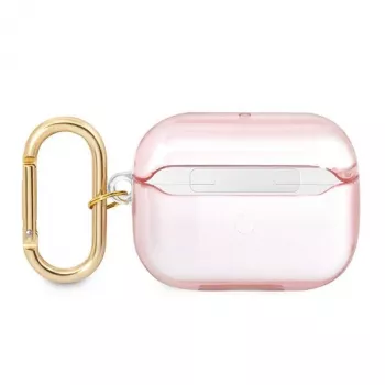GUESS AirPods Pro dėklas su dirželiu, rožinė, Strap kolekcija